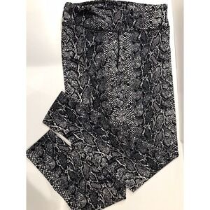 womens aq sports leggings size large color snake pattern multi color